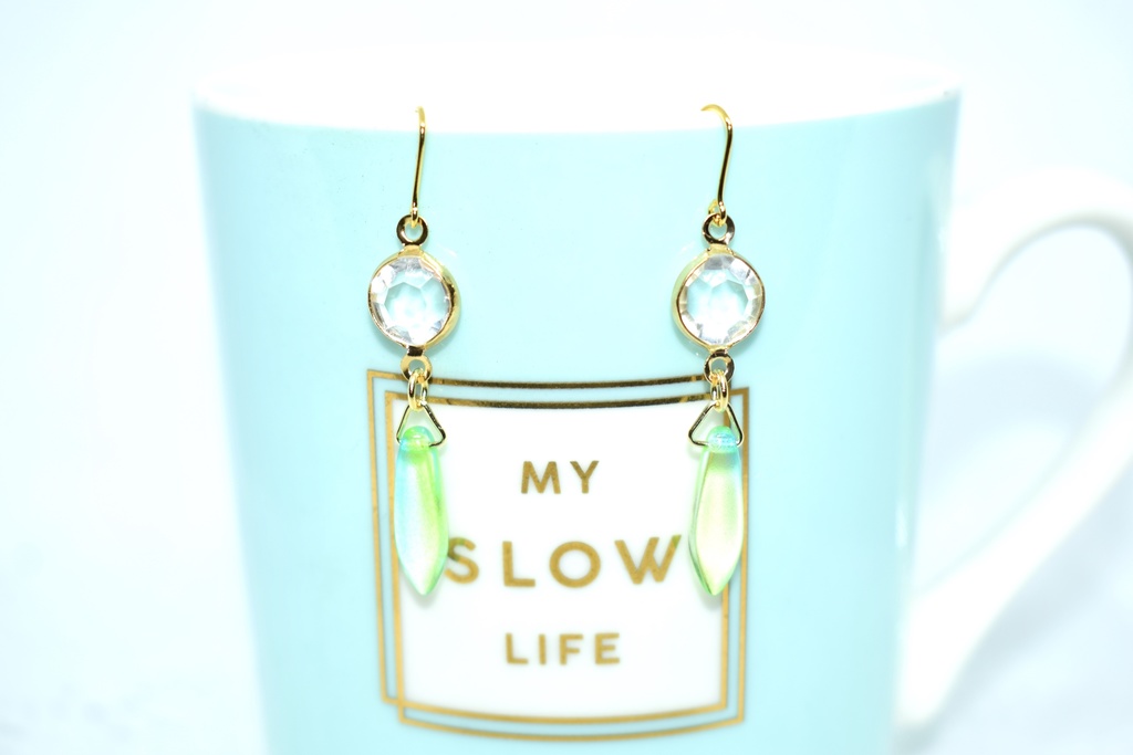 残3)DC*リシV シャネルストーンピアス