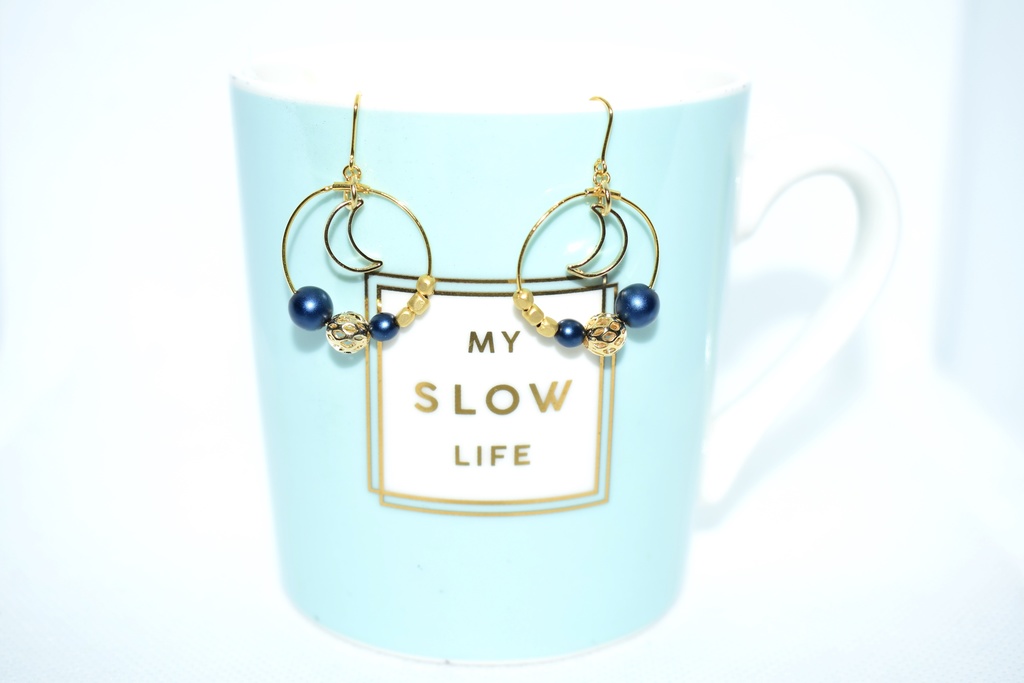 再販/刀剣乱舞*三日月宗近 フープピアス