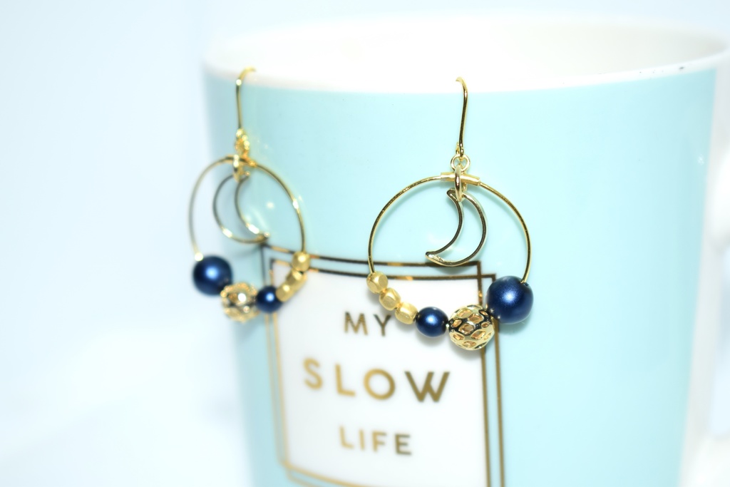 刀剣乱舞*三日月宗近 リング&ピアスセット