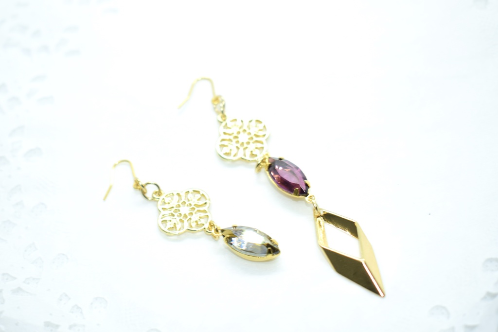 刀剣乱舞*不動行光 ヴィンテージピアス/アシメ