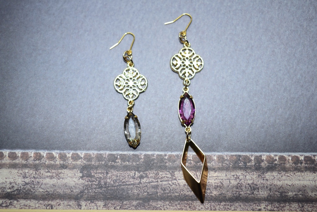 刀剣乱舞*不動行光 ヴィンテージピアス/アシメ