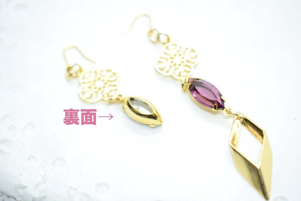 刀剣乱舞*不動行光 ヴィンテージピアス/アシメ