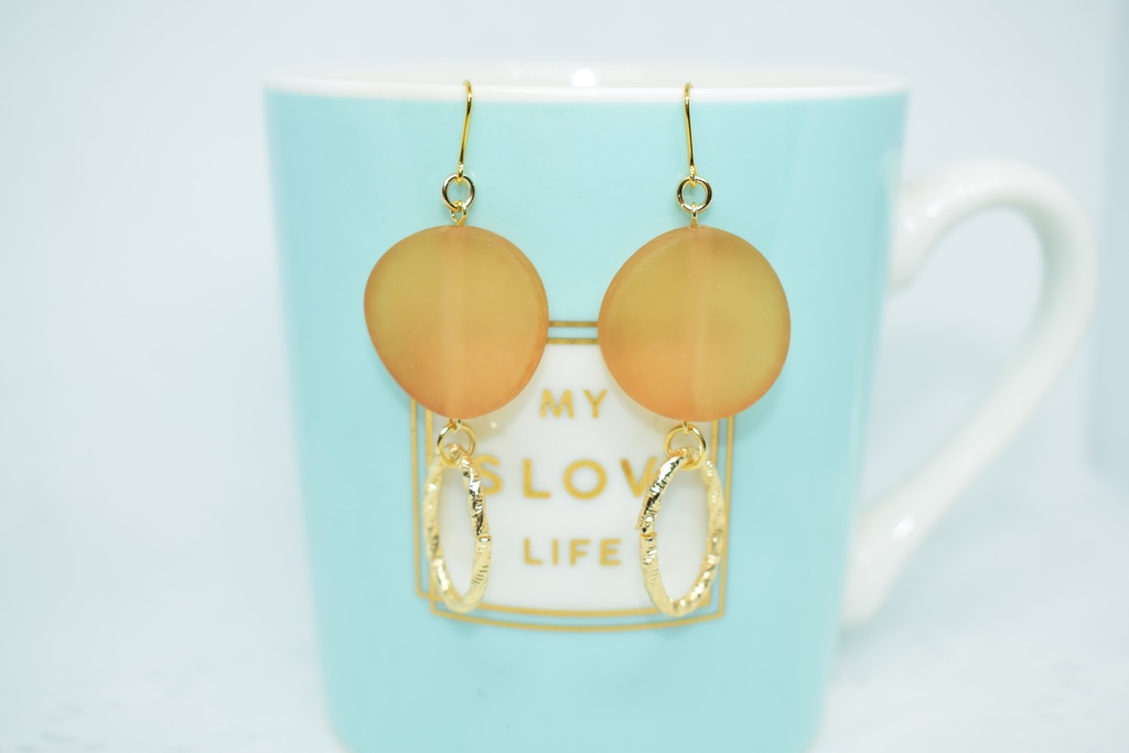 DC*沖矢昴 フロストガラス風ピアス