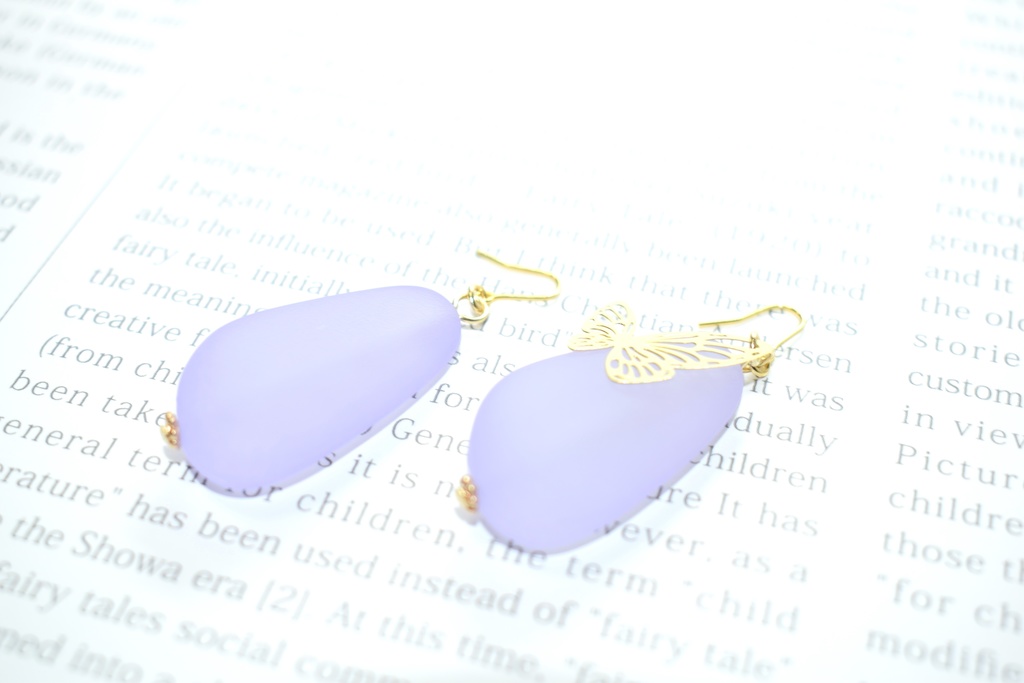 刀剣乱舞*歌仙兼定 すりガラス風ピアス