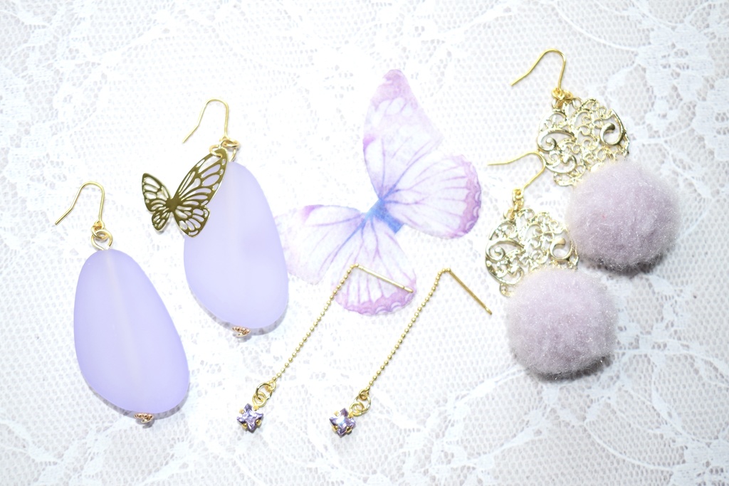 刀剣乱舞*歌仙兼定 ふわふわピアス