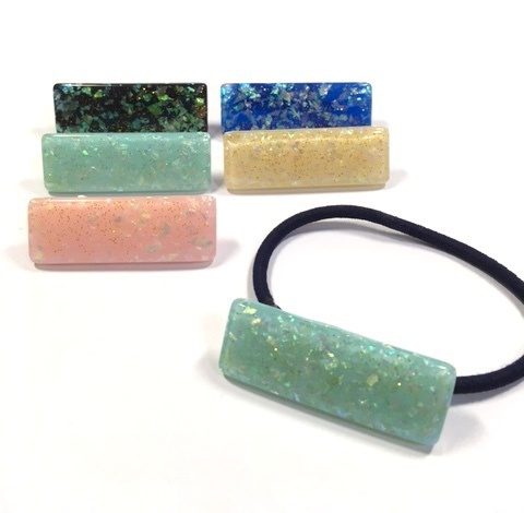 オーロラフィルムの艶やかへアゴム