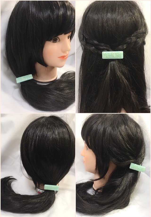 オーロラフィルムの艶やかへアゴム