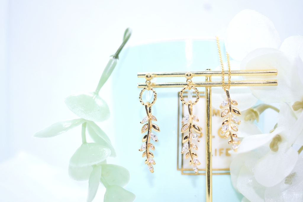 伊作*ジルコニアの薬草アクセセット