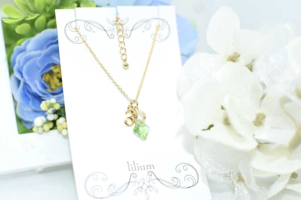 三年＊スクエアネックレス(数字)