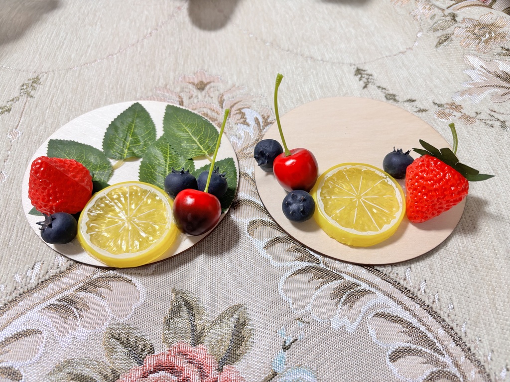 ぬい置きプレート【フルーツ】