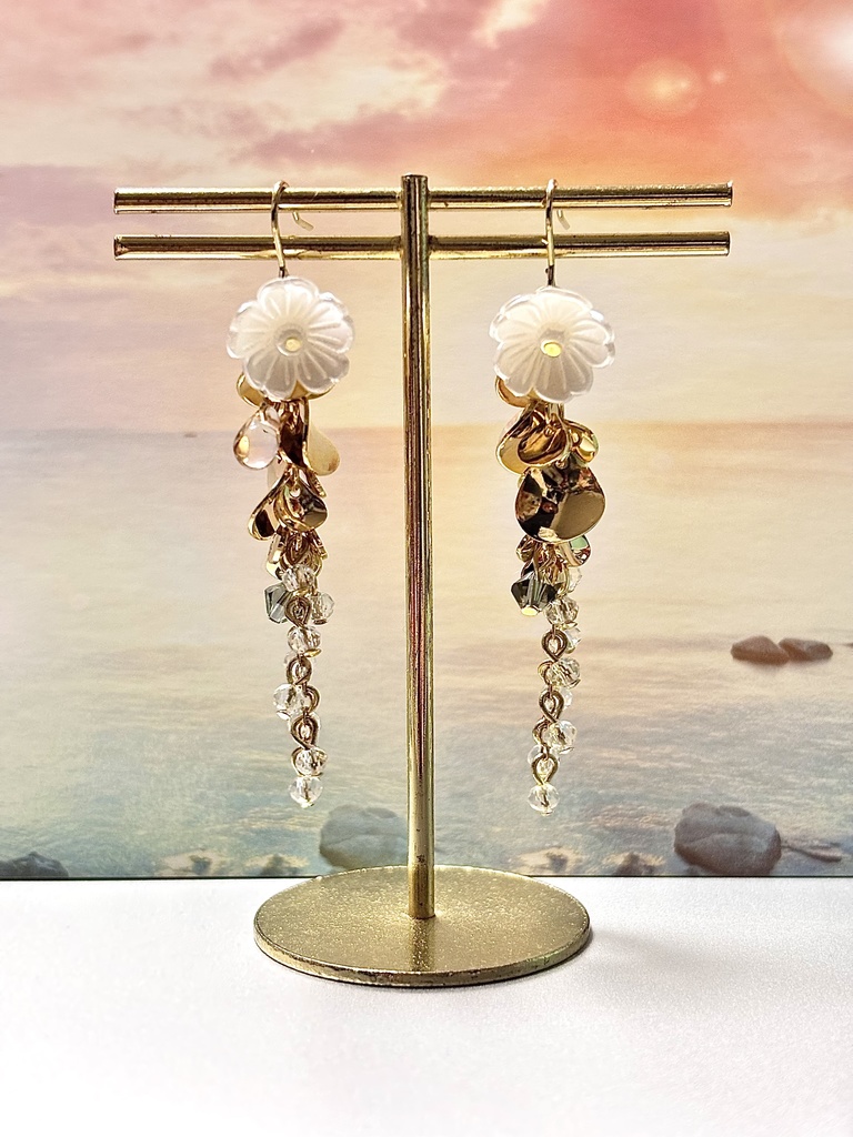 雑伊しゃらしゃらロングピアス