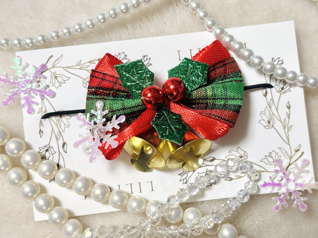 ぬい小物*クリスマスおりぼん