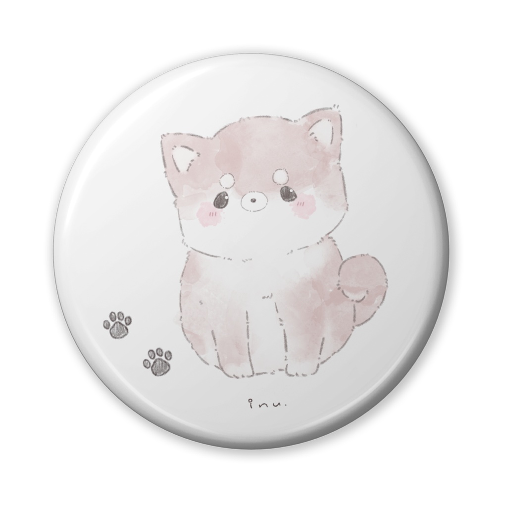 【缶バッジ】あにまる　いぬ。