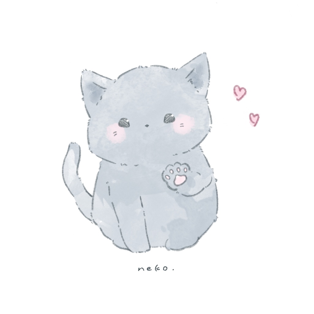 【缶バッジ】あにまる ねこ。