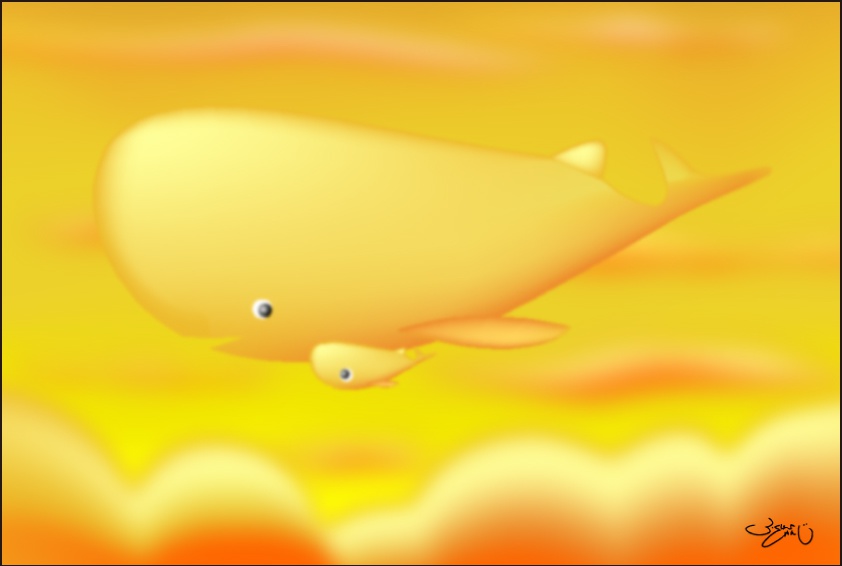 ポストカード010　クジラの夢