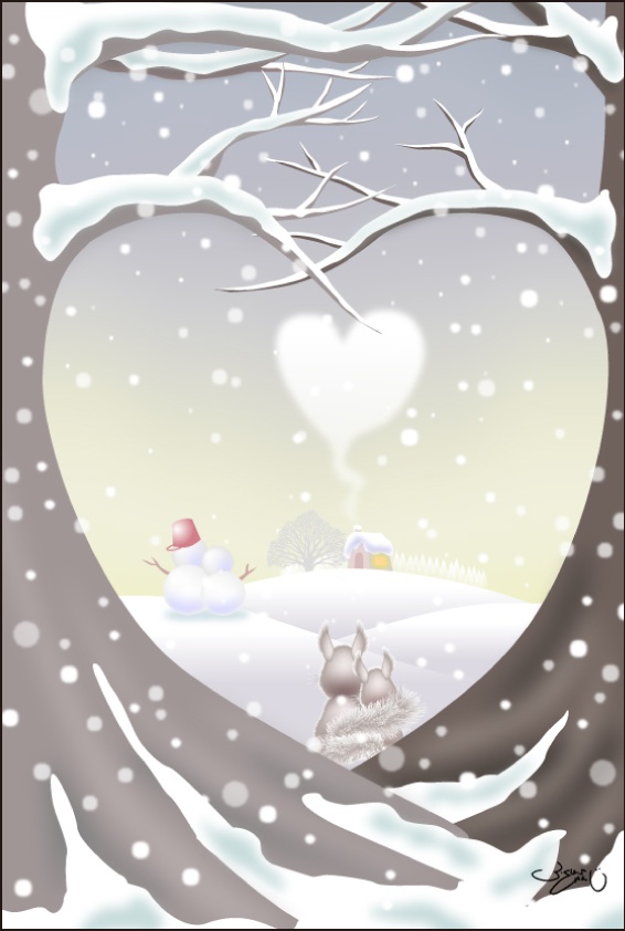 ポストカード031　White Love