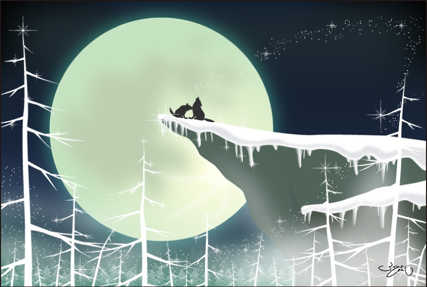 ポストカード032　Wolf Song