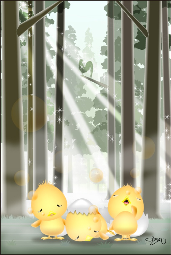 ポストカード034　モーニングハーモニー