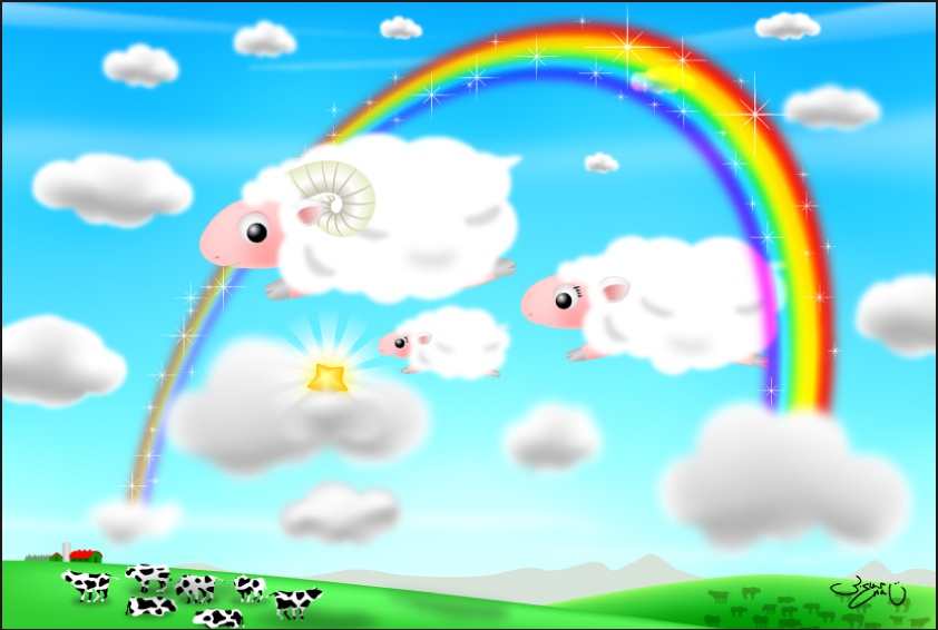 ポストカード049　青空さんぽ