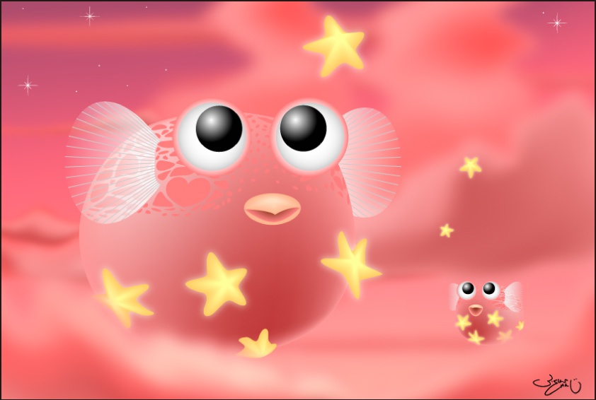 ポストカード071 星空デコレーション