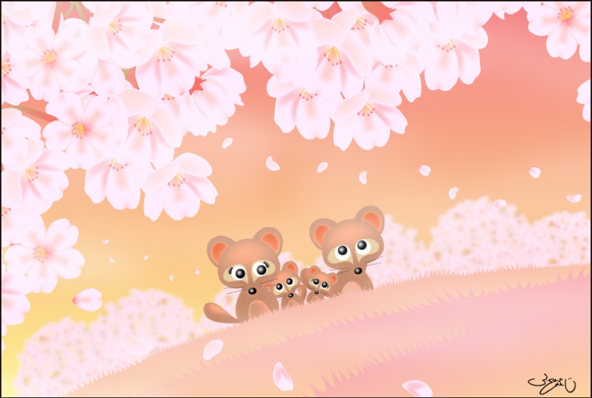 ポストカード085　春風桜歌（はるかぜおうか）