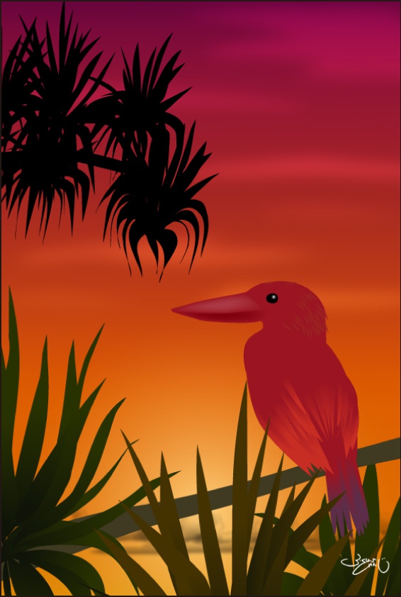 ポストカード090　加那色の空（かないろのそら）