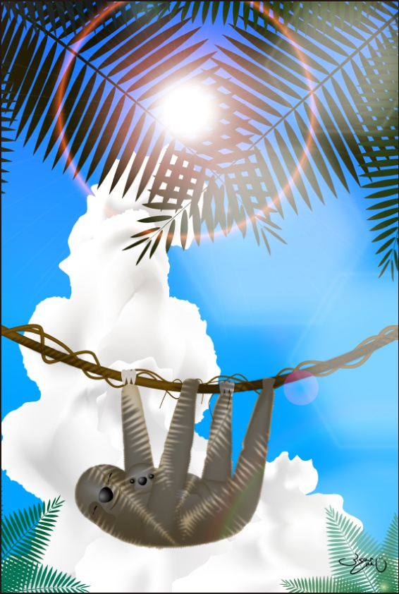 ポストカード093　パパのゆりかご