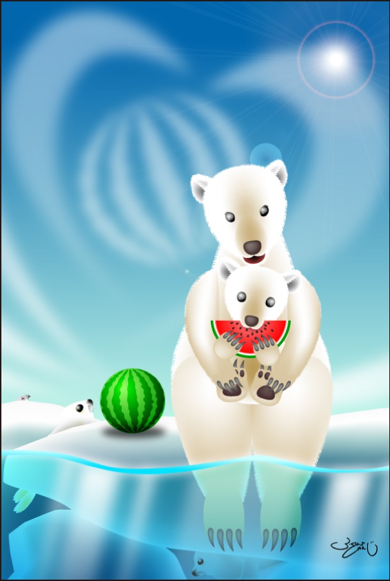 ポストカード119　真夏のデザート