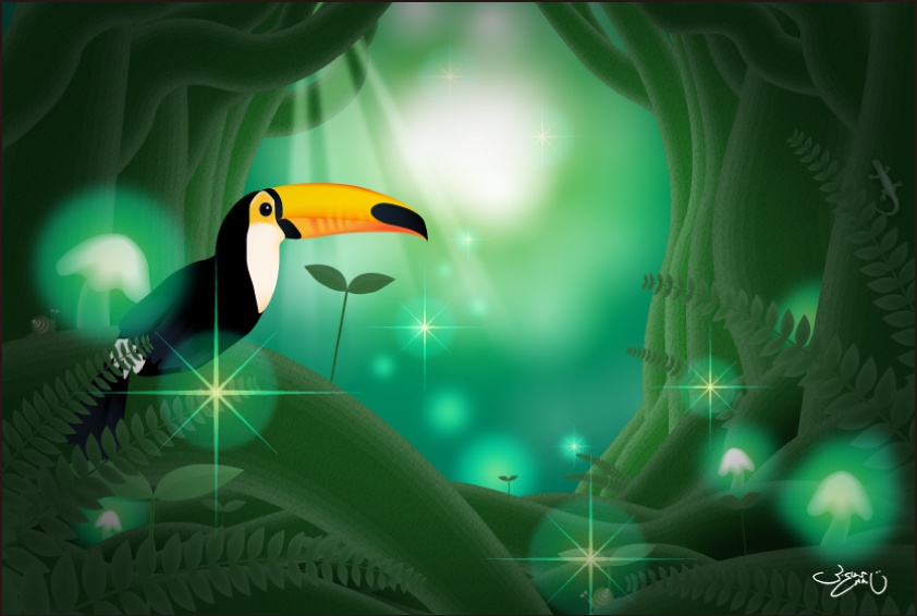 ポストカード141　緑の楽園