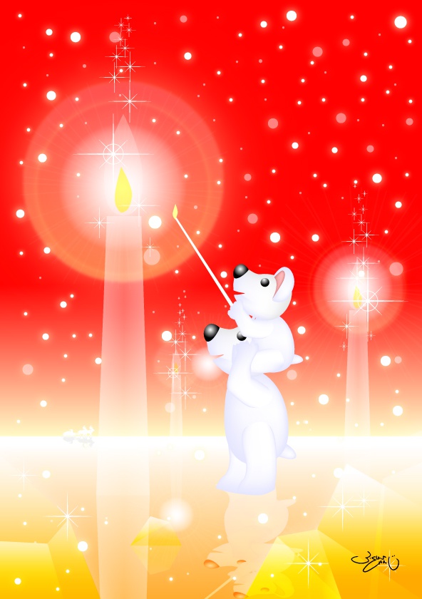 A4イラスト028　アイスキャンドル