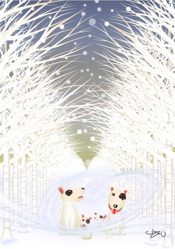 A4イラスト056　北風のコーラス