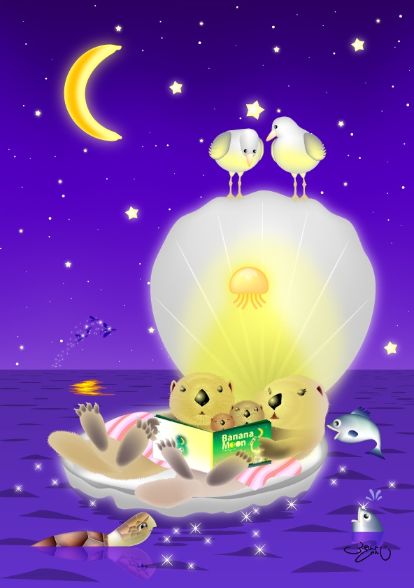 A4イラスト061　オヤスミBGM