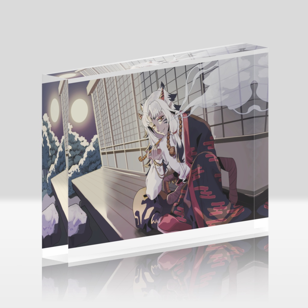 夜の鬼アクリルブロック