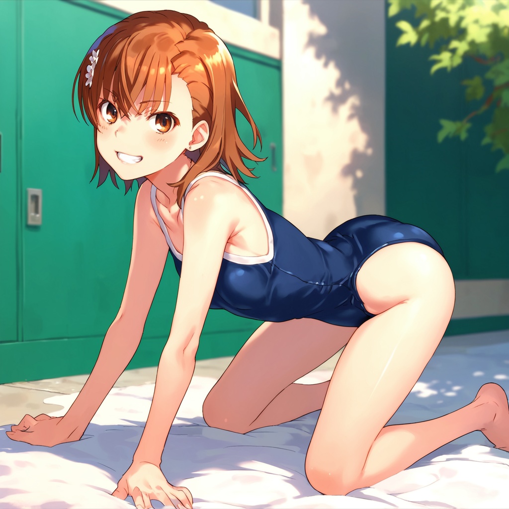 御坂美琴 スク水_新規差分118枚