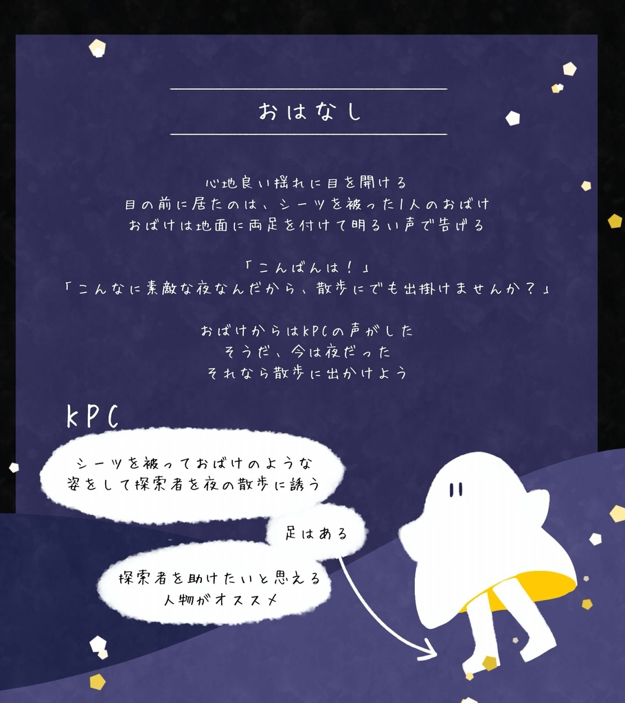 【CoCシナリオ】君と散歩、星を綴る【SPLL:E188706】