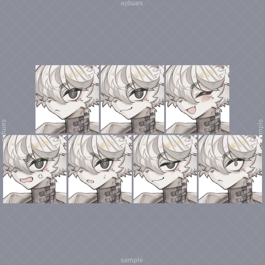 立ち絵105【表情7種】ケモノ,獣人