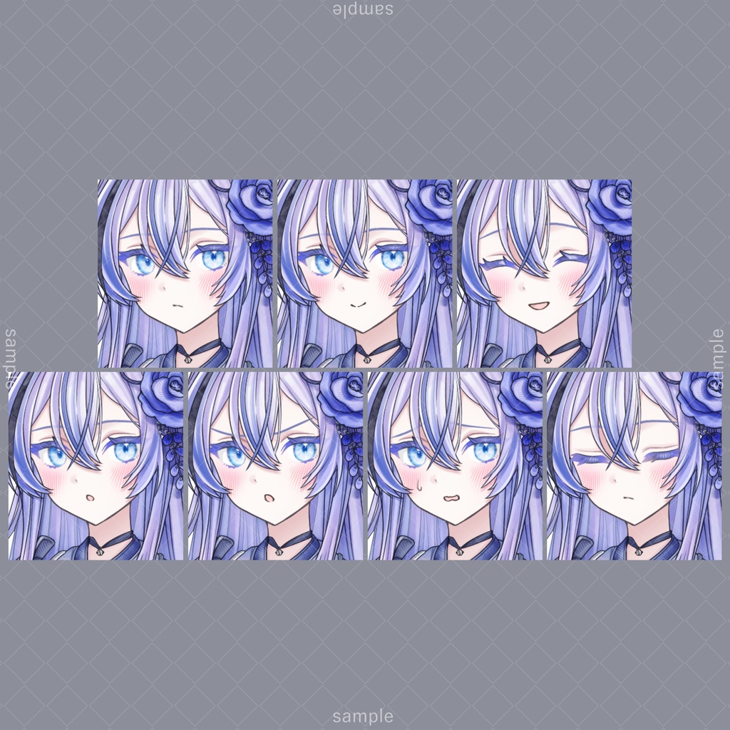 立ち絵203【表情7種+刀+獣耳】ロングヘア,着物,女性