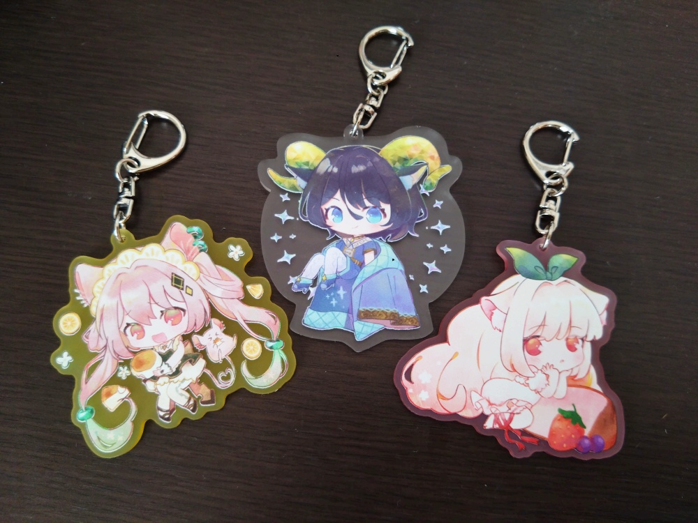 【アクリルキーホルダー&ステッカーセット】ヤギ角ちゃん【残りわずか】