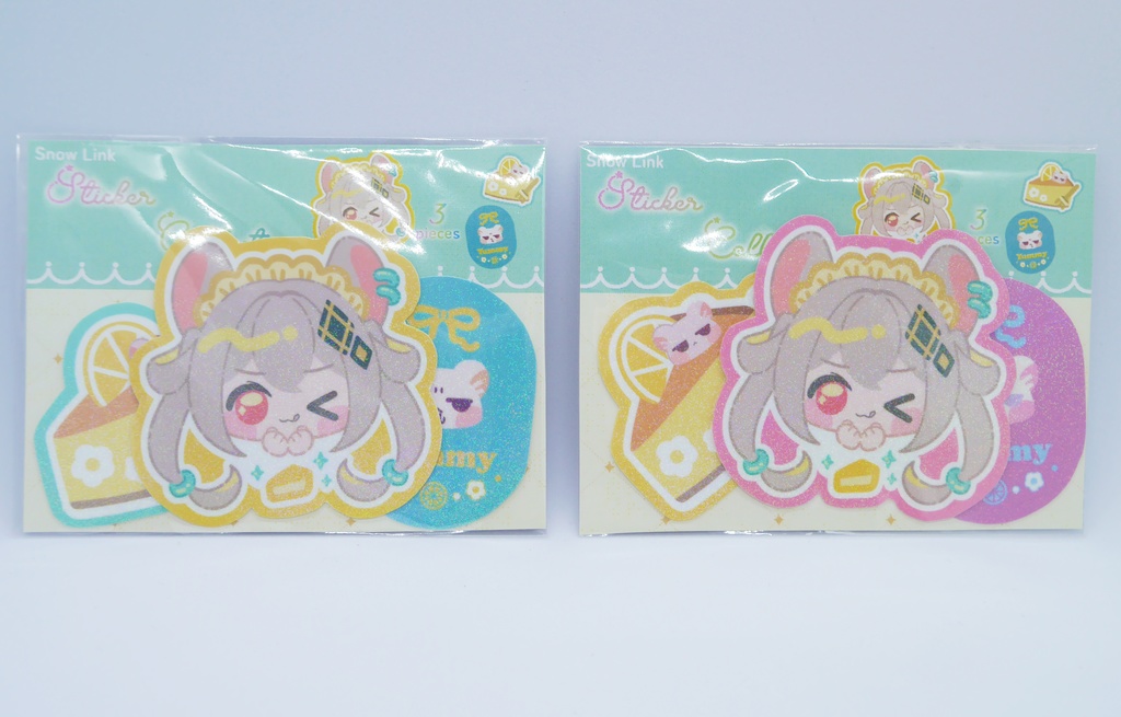 【ステッカー】3種類セット:ねずみメイド