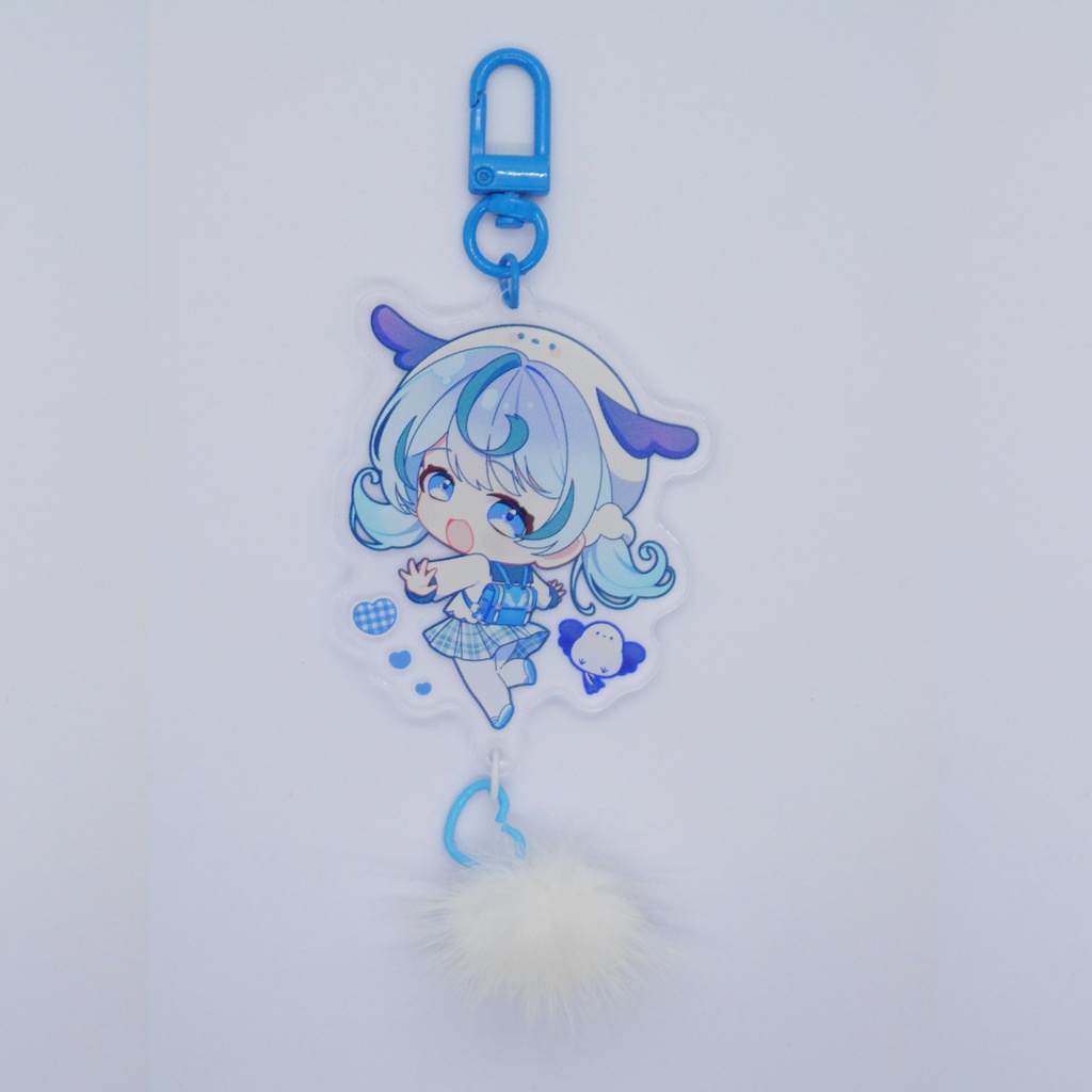 【アクリルキーホルダー】シロちゃんもふもふアクキー