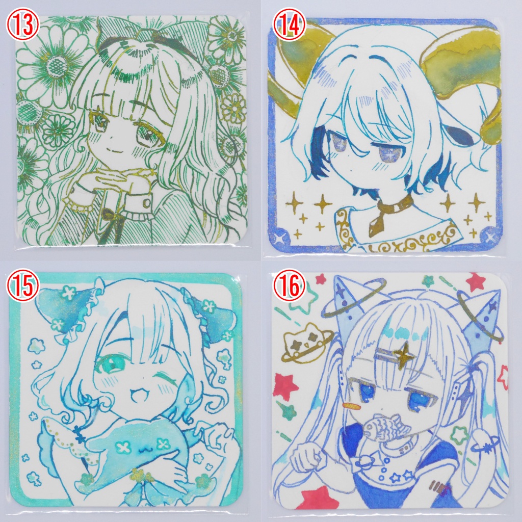 【1点もの原画】ましかくペーパードローイング