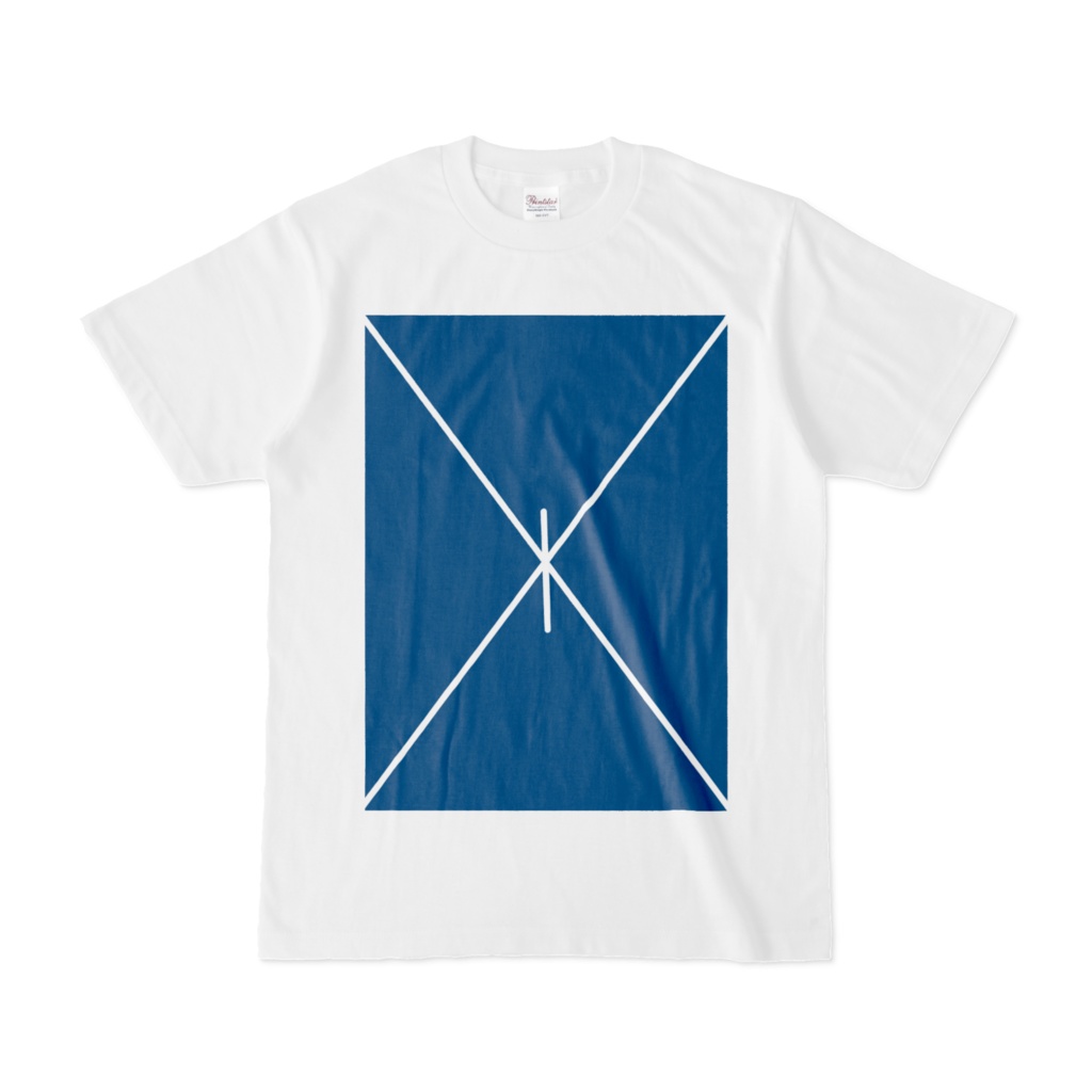 グラデーションTシャツ・ブルーandホワイト。