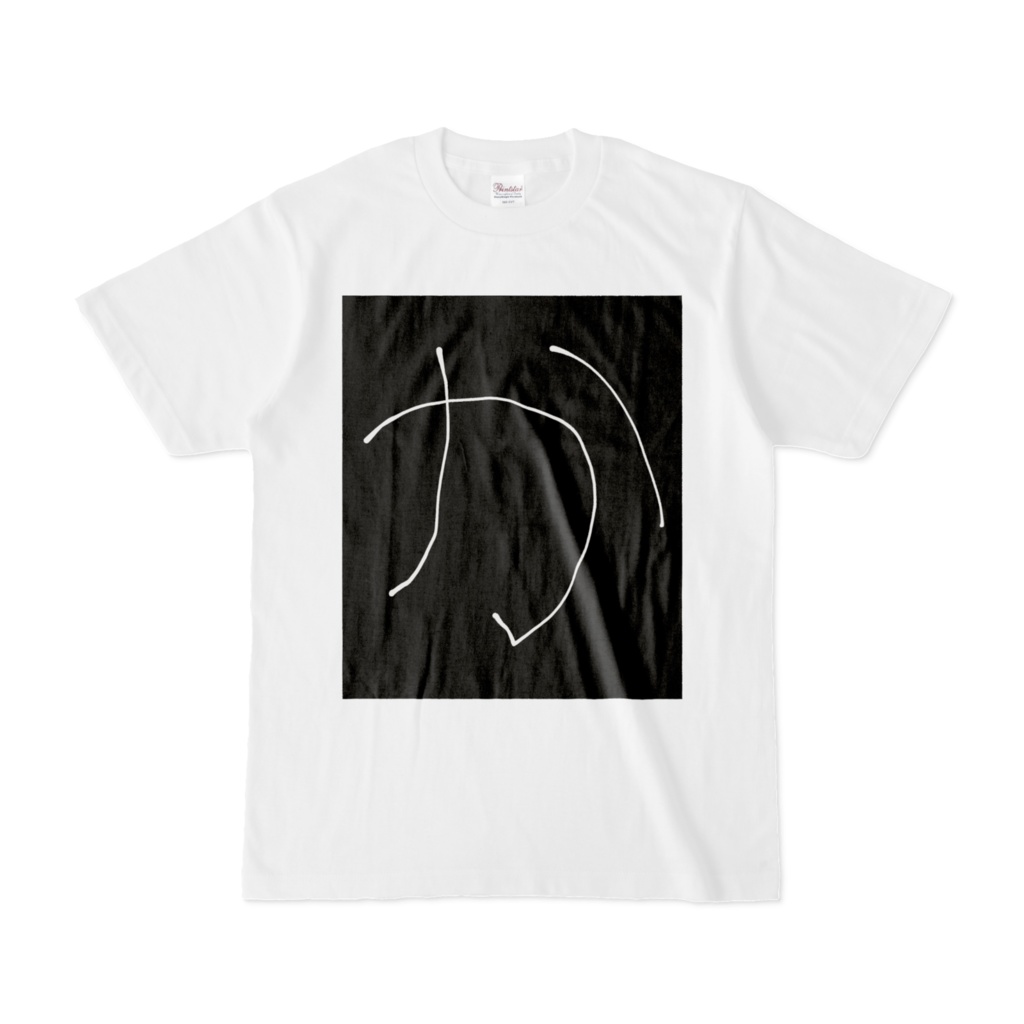 ひらがな文字『か』Tシャツ。