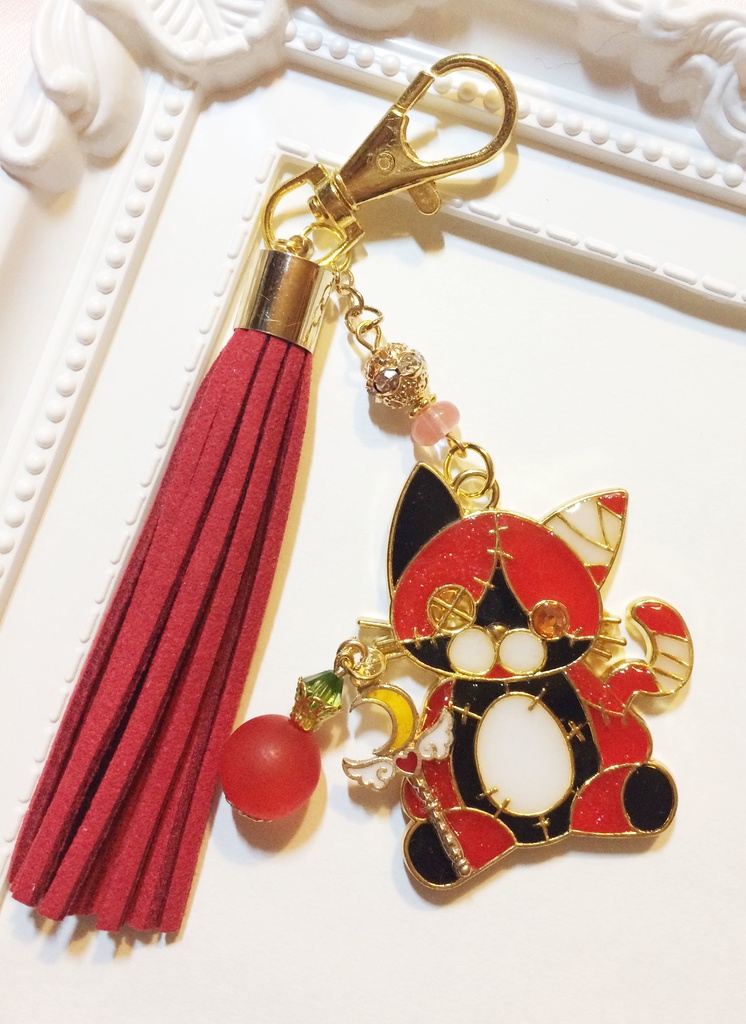 ハンドメイド/レジンアクセサリー/ツギハギネコ 【ハイキュー音駒モチーフ】