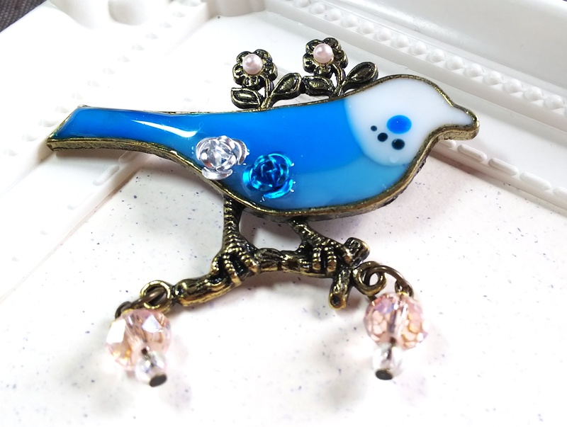 【受注生産】ハンドメイド/レジンアクセサリー/鳥・インコ