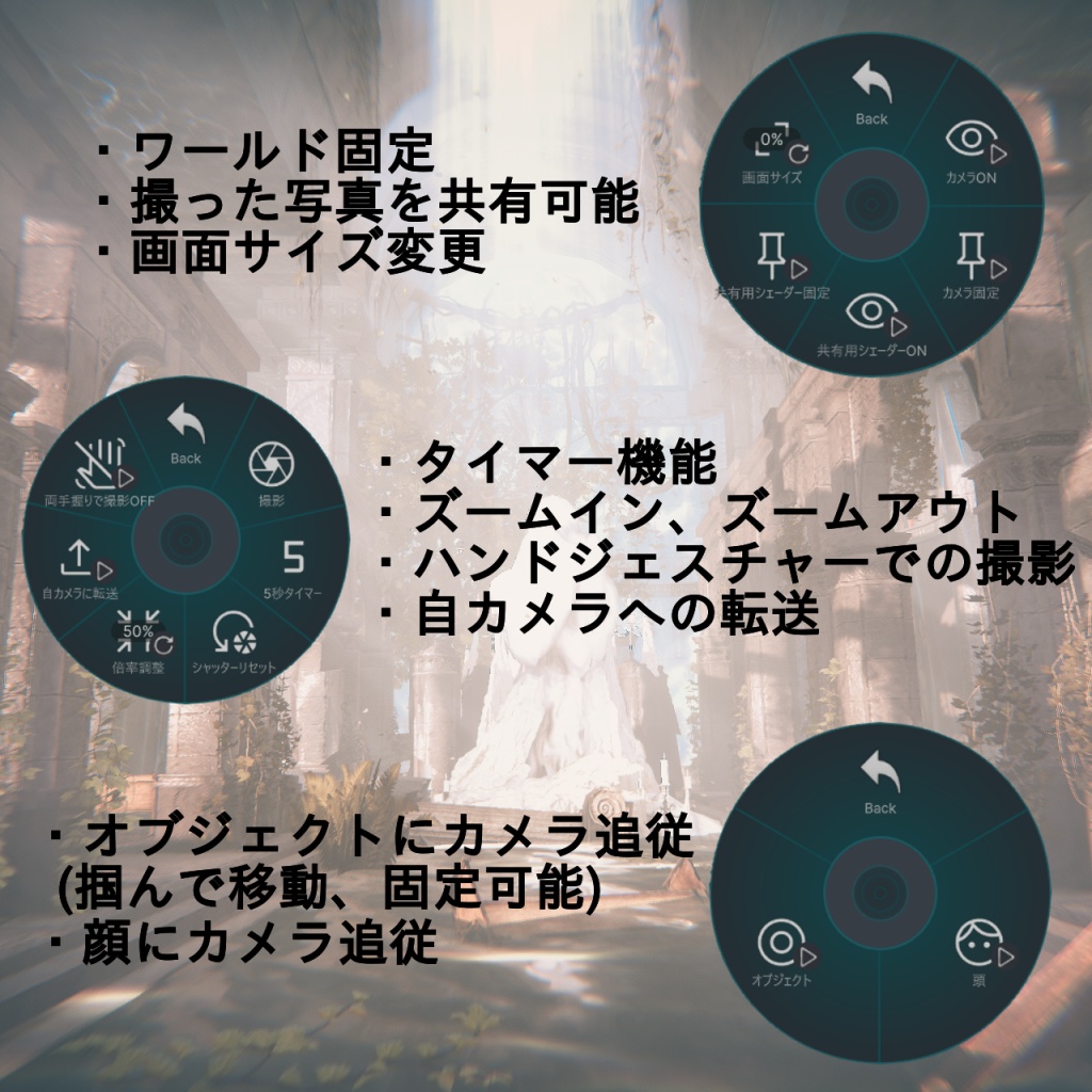 フィルター18種類搭載!Multi-Function Lens