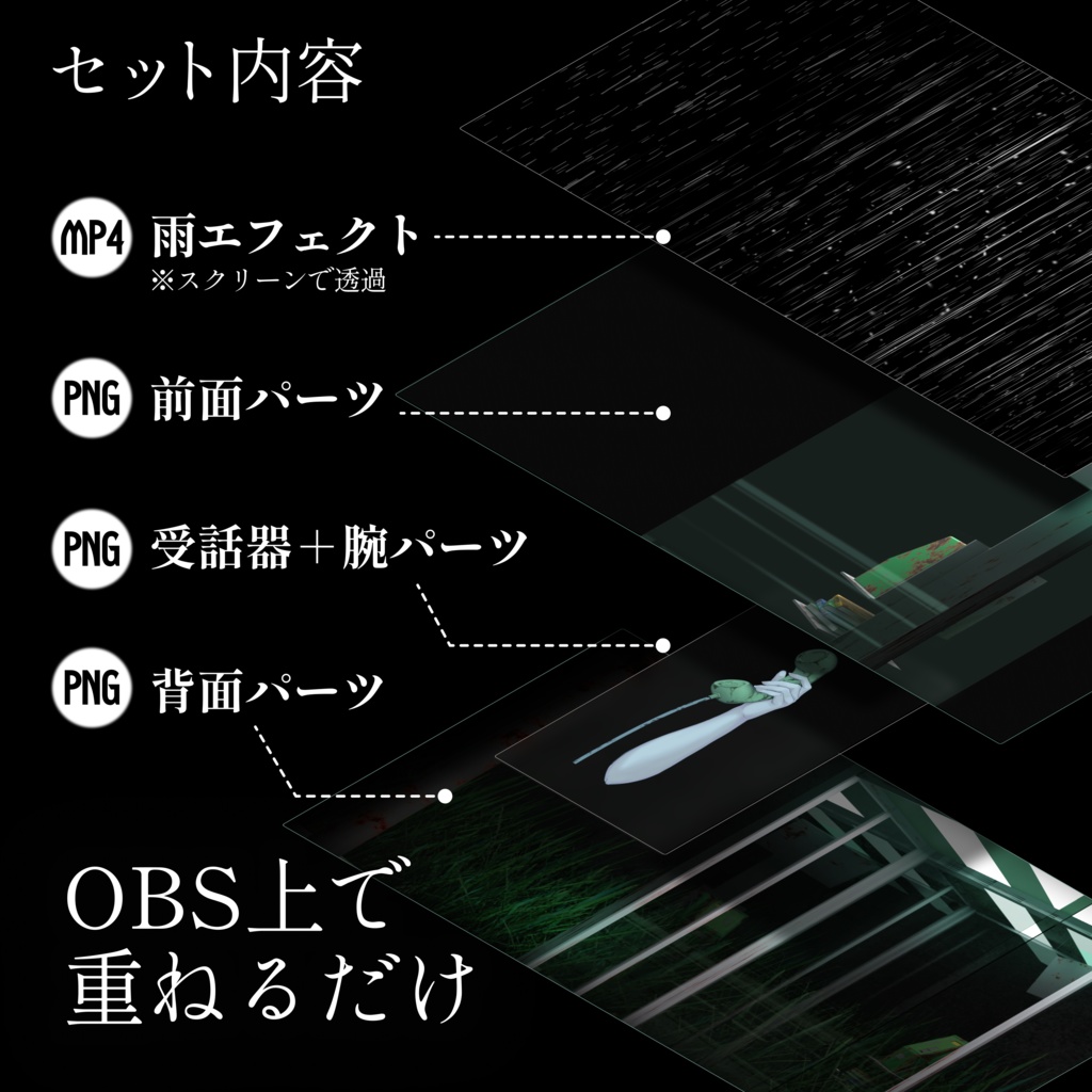【動く!配信画面】忘れられた公衆電話【雑談配信画面】
