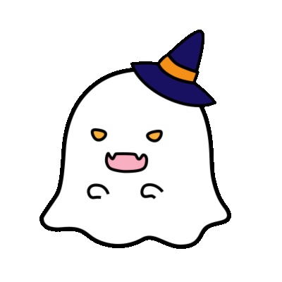 【無料フリー素材】ハロウィン動くおばけ3種類【Halloween】gif・動画・無料素材 #Vtuber素材