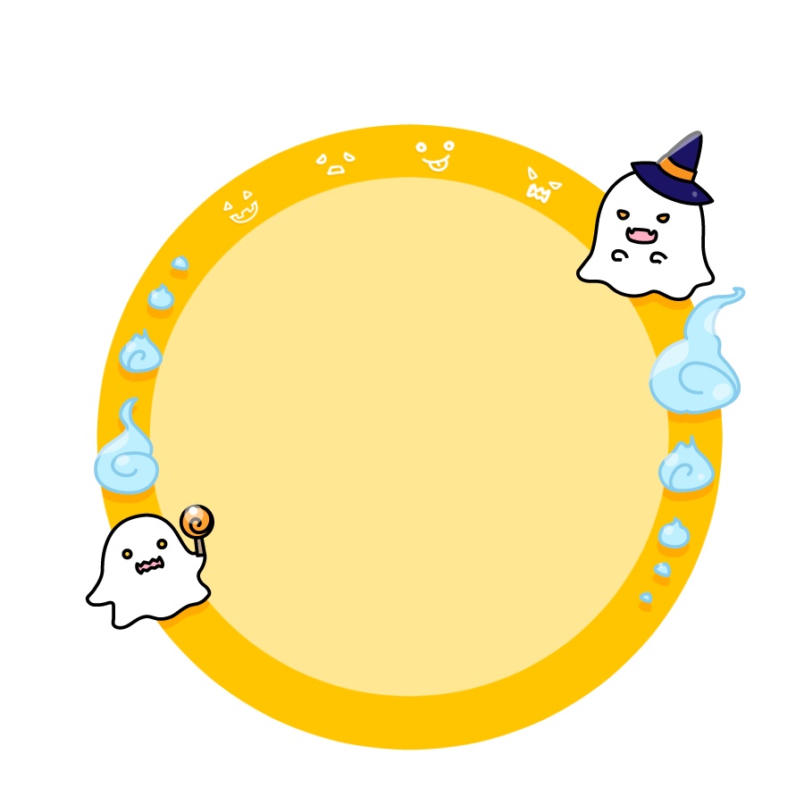 【無料 フリー素材】ハロウィンアイコン枠飾り【#Vtuber素材】