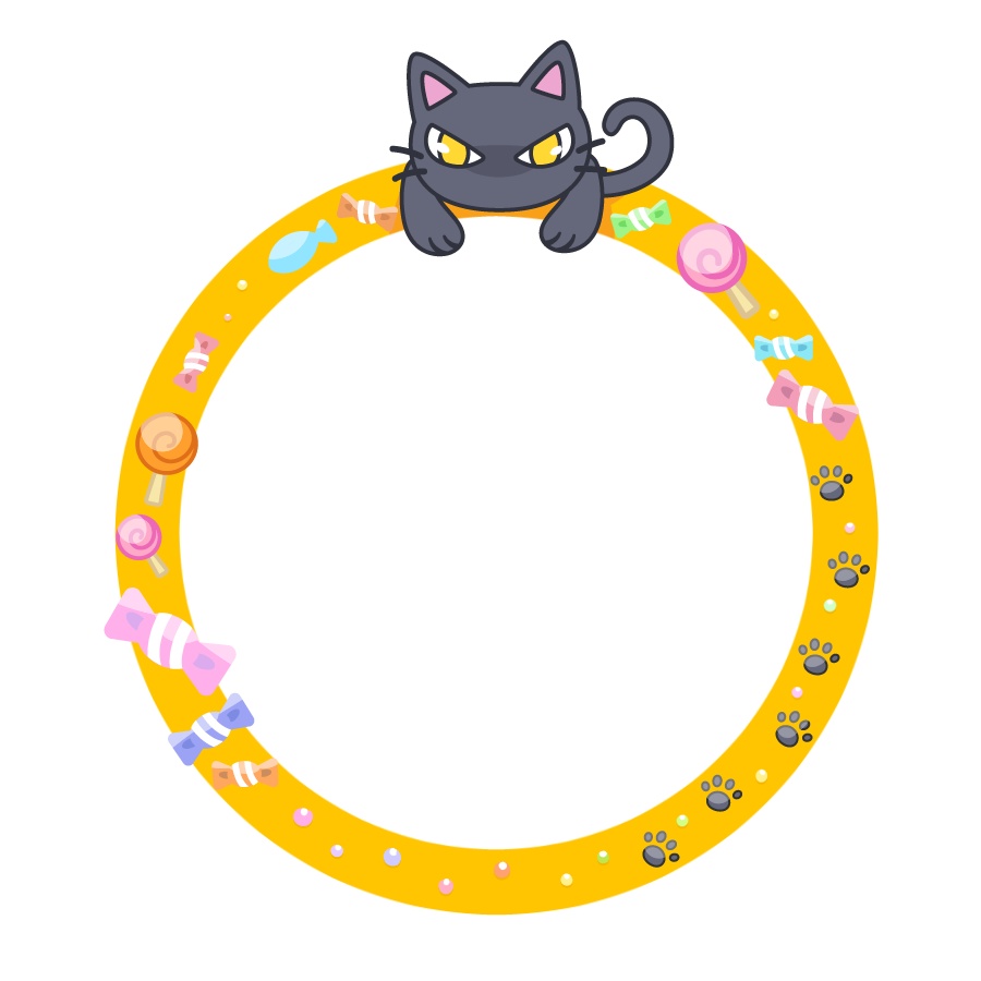 【無料 フリー素材】ハロウィンアイコン枠飾り【#Vtuber素材】